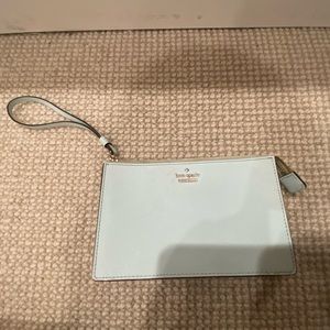 Kate Spade Ice Blue Wristlet wallet with loop